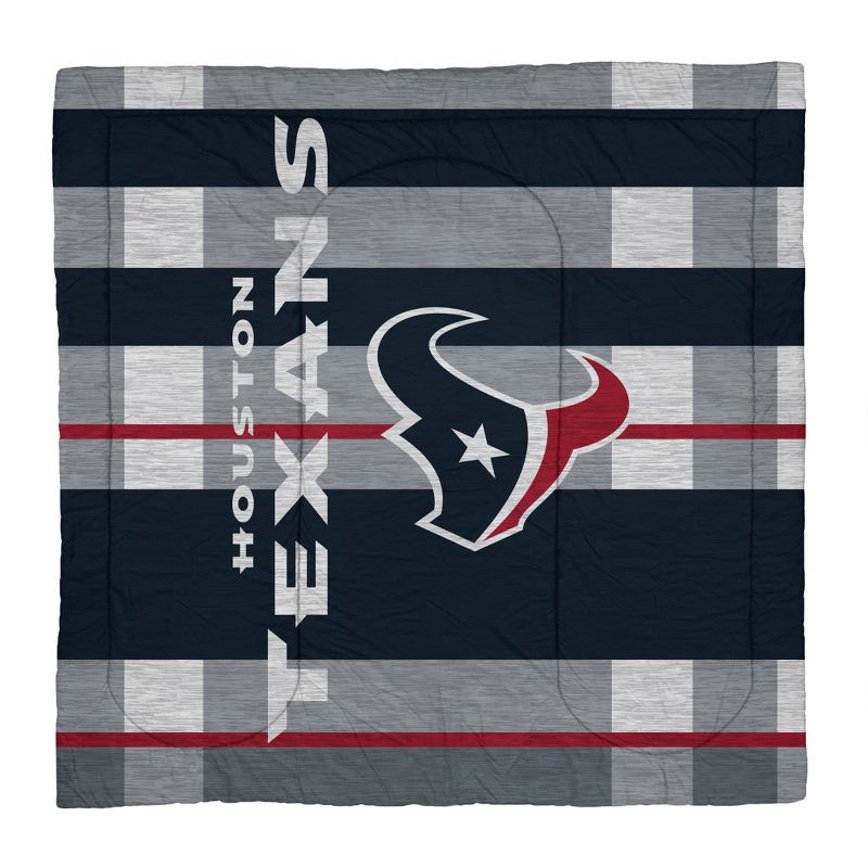 NFL Houston Texans Heathered Stripe Queen Bed in a Bag - 3pc, 2 of 4
