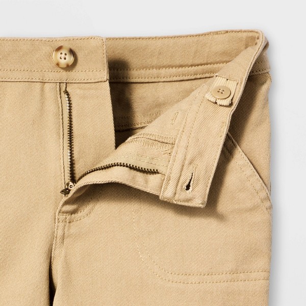 Pantalones de Cargo de Tiro Medio con Pierna Recta para Niña - Cat & Jack™ 5