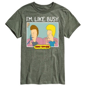 Men's - Beavis & Butthead - I'm Like Busy Short Sleeve Graphic T-Shirt - 1 of 4