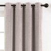 Chanasya 2pk Solid Velvet Room Darkening Grommet Window Curtain Panels - Set of 2 - 2 of 4
