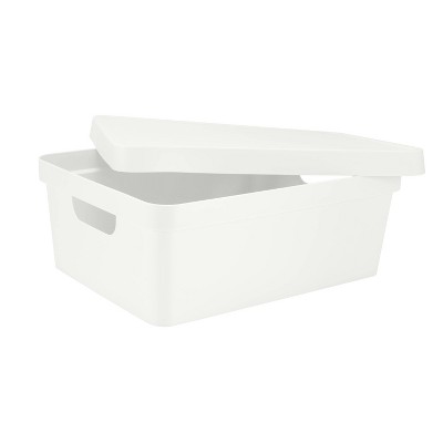 Simplify Storage Box with Lid Medium White