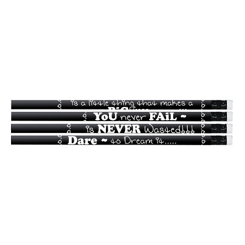 Musgrave Pencil Company Chalkboard Talk Motivational Pencil, Pack of 12/10 Packs - image 1 of 1