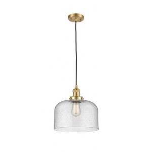 Bell - 1 Light Cord Hung Mini Pendant In Industrial Style-8 Inches Tall and 12 Inches Wide - 1 of 1