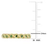 EVERLY JEWELRY | 10K Yellow Gold 1/6 CT TGW Created Emerald Infinity Eternity Ring - 4 of 4