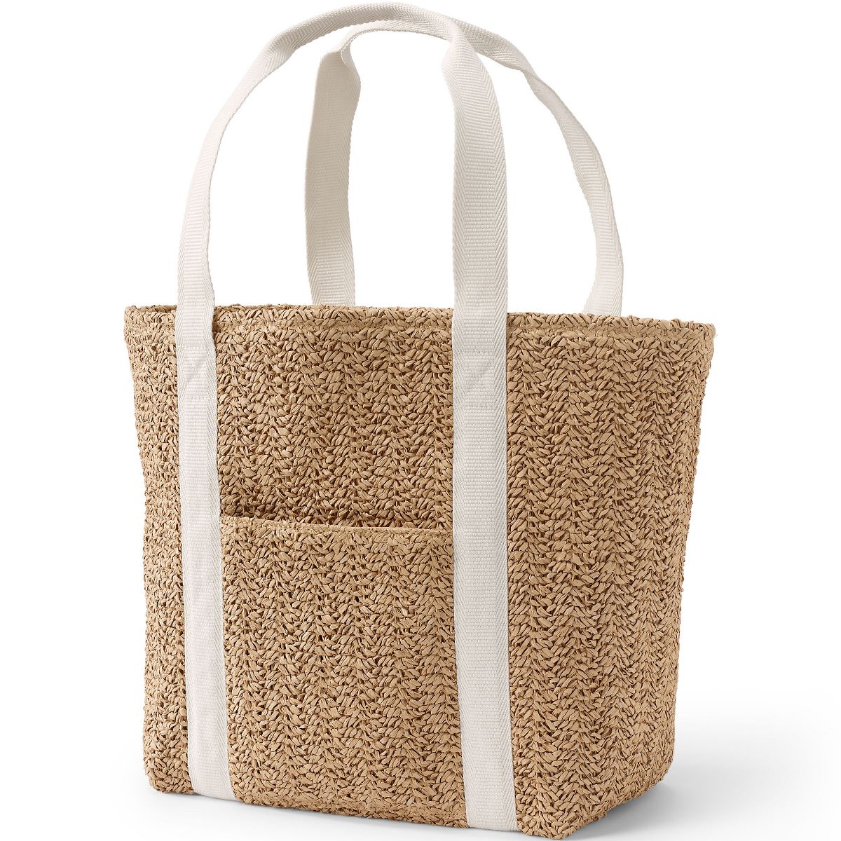 Lands' End Straw Tote Bag - thumbnail 3