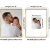 Americanflat 18x24 Poster Frame with Polished Plexiglass - Use as 8x10 Frame with Mat or Display 18x24 Photo Without Mat - Gold - 2 of 4