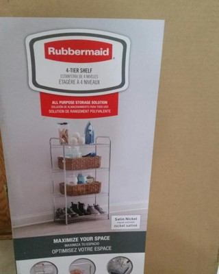 Rubbermaid Metal Wire Sliding Storage Basket for Closet Organizer Kits,  White - 9.5 - On Sale - Bed Bath & Beyond - 35461027