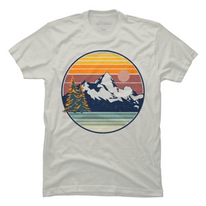 Men's Design By Humans Mountain View By pilipsjanuarius T-Shirt - 1 of 3