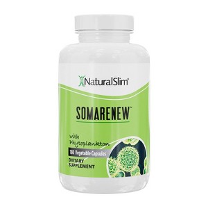 NaturalSlim Somarenew Marine Phytoplankton Supplement with Fulvic Acid, 180 Capsules - 1 of 2