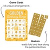 Big Dot of Happiness Golden Birthday - Picture Bingo Cards and Markers - Birthday Party Bingo Game - Set of 18 - 2 of 4