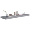 Wall Shelf Gray Honeycomb MDF and metal 35.4 in x 9.3 in x 1.5 in - 3 of 4