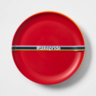 Photo 1 of 6pc Rainbow Dining Plate Set Multicolor - Pride