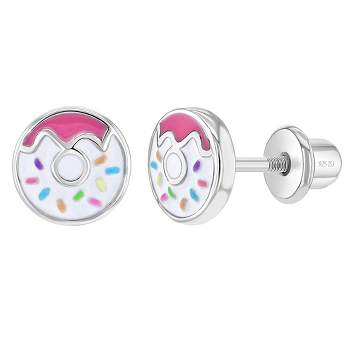 925 Sterling Silver Girls Tiny Bow Screw Back Earrings - Ribbon Stud  Earrings for Toddlers, Young Girls & Teen's - Stylish and Cute Bow Earrings  for