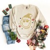 S.W.Smiley Christmas Heart Eyes - Women's Graphic Sweatshirt - 2 of 4