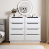 KTMBDW 8/9 Drawer Dresser for Bedroom, Modern Chest of Drawers, Wood Storage Dresser with Deep Drawers for Living Room, Hallway and Entryway - 2 of 4