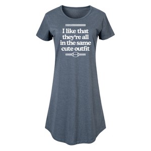 Women's - Instant Message - Girls & Sports Graphic T-shirt Dress - 1 of 4