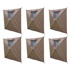 Clam Quick-Set Wind and Sun Panel Attachment for Escape Sport Screen Shelter Canopy Tent with Carrying Bag, Accessory Only, Brown (6 Pack) - 1 of 4