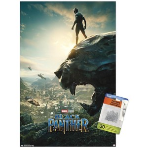 Trends International Marvel Cinematic Universe - Black Panther - Panther Monument One Sheet Unframed Wall Poster Prints - 1 of 4