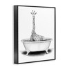 Stupell Industries Giraffe In Tub Funny Framed Giclee Art - 2 of 4