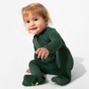 Bellabu Bear Baby Pine Green Bamboo Convertible Footie - 3 of 4