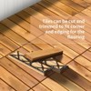 Tangkula 27PCS 12"x12" Patio Interlocking Tiles Acacia Slat Wood Garden Outdoor &Indoor - 4 of 4