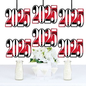 Big Dot of Happiness 2025 Red Graduation Decorations - DIY Party Essentials - Set of 20 - 1 of 4