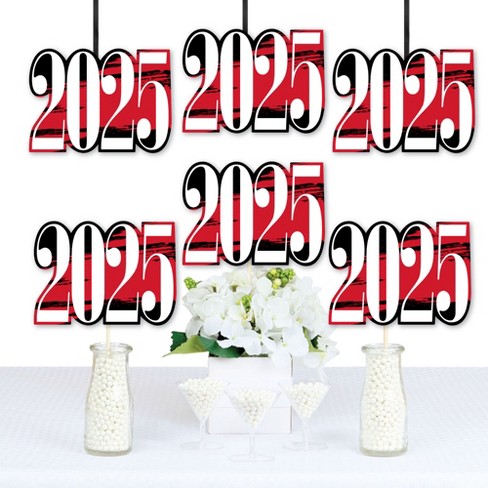 Big Dot of Happiness 2025 Red Graduation Decorations - DIY Party Essentials - Set of 20 - image 1 of 4