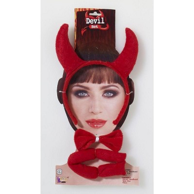 Red Devil Costume Accessory Kit Adult