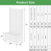Lirago 6 ft. H x 4 ft. W White PVC Raised Garden Bed Planter Box with Privacy Screen White - 4 of 4