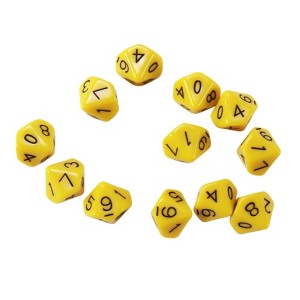 Learning Advantage 10-Sided Dice - Set of 12, 4 Packs - 1 of 1