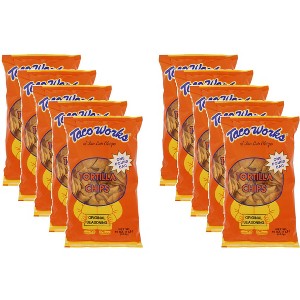 Taco Works Tortilla Chips Original - Case of 10 - 16 oz - 1 of 2
