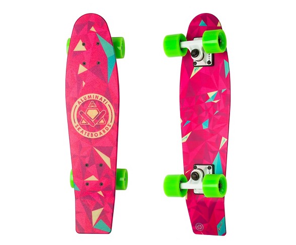 Aluminati 24" Skateboard - Geometric
