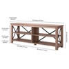 62 in. Gray Oak TV Stand - Henn&Hart - 3 of 4