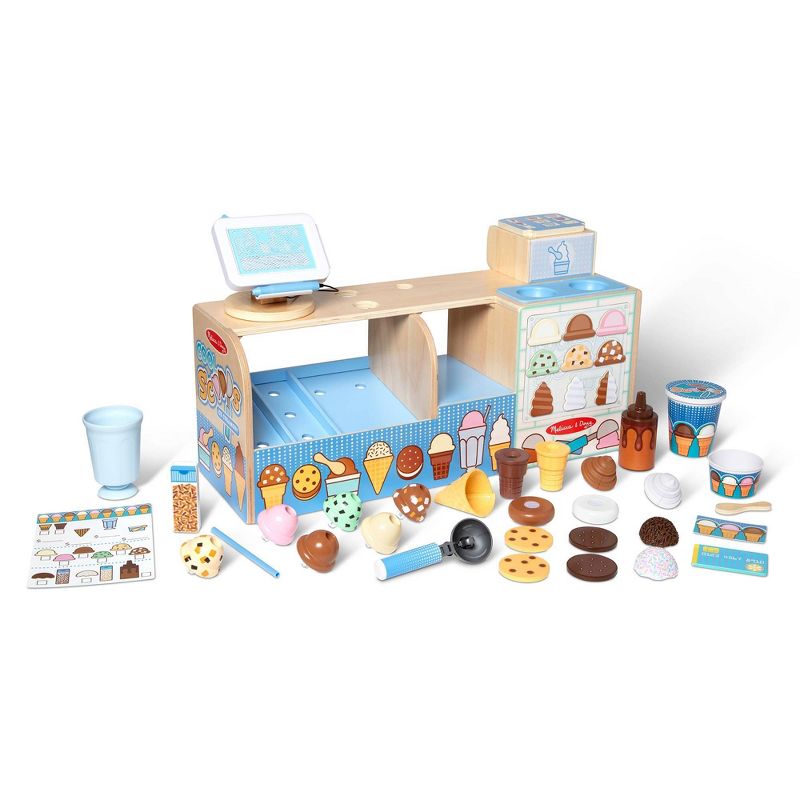 Melissa &#38; Doug Wooden Cool Scoops Ice Creamery Play Food Toy, 5 of 11