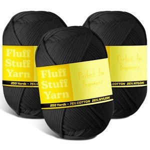 Hearth & Harbor Soft Yarn for Crocheting - Crochet & Knitting Yarn, 250 Yards Amigurumi Yarn, Cotton-Nylon Blend, Worsted Weight Yarn 4 - 1 of 4