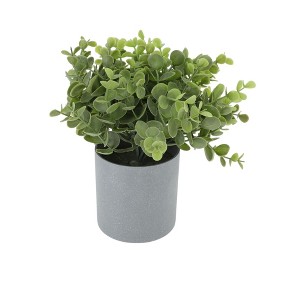 Unique Bargains Artificial Plants Plastic Green 3.54"x3.54"x5.91" 1 Pcs - 1 of 4