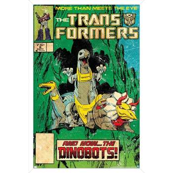 Trends International Hasbro Transformers - Dinobots Comic Cover Framed Wall Poster Prints