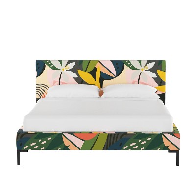 target king platform bed