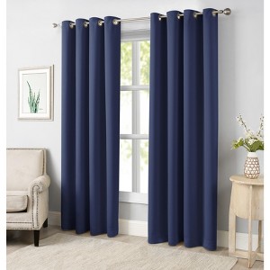 Saro Lifestyle Saro Lifestyle Solid Blackout Window Curtains (Set of 2) - 1 of 2