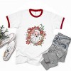 Simply Sage Market Floral Santa Ringer Tee - 3 of 4