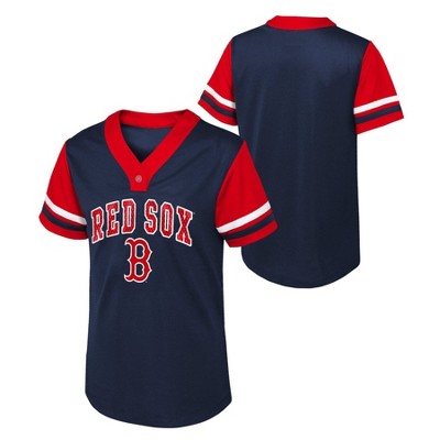 MLB Boston Red Sox Girls' Henley Jersey