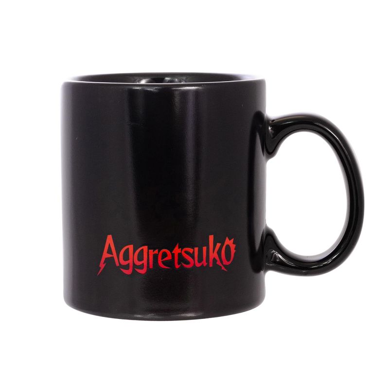 Seven20 Aggretsuko Heat Reveal Fire & Skulls 20oz Ceramic Coffee Mug, 2 of 5