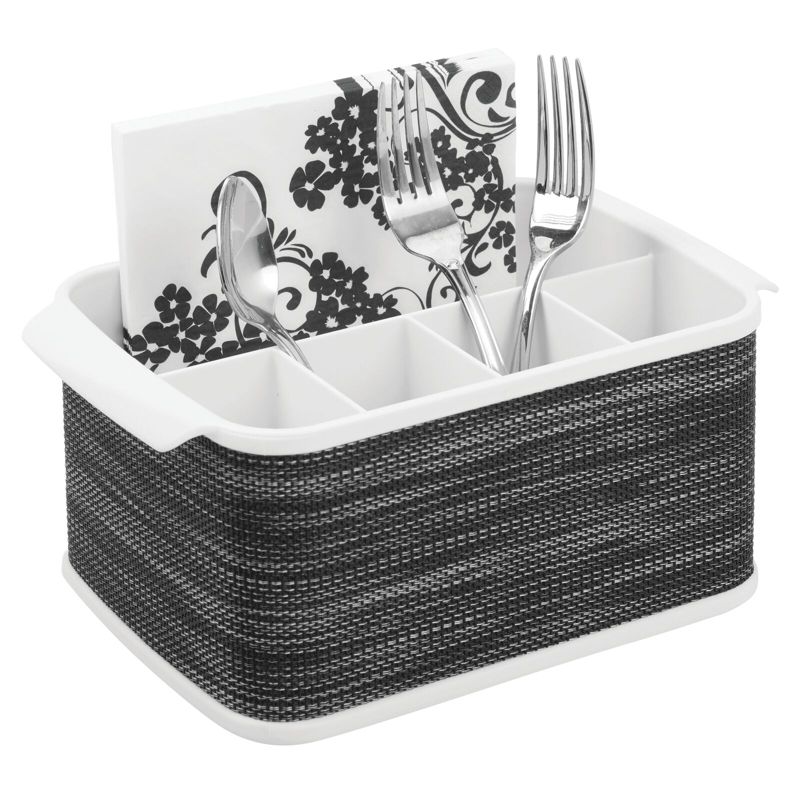 mDesign Plastic Cutlery Storage Organizer Caddy Bin, 1 of 9