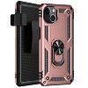 SaharaCase Kickstand with Belt Clip Case for Apple iPhone 13 and iPhone 14 Rose Gold (CP00132) - 2 of 4