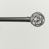 EXCLUSIVE HOME Rings 1" Curtain Rod and Coordinating Finial Set - 3 of 3