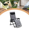 Zero Gravity Chair, 26" Portable, Cup Holder, Footrest, Removable Cushion, 440LBS Folding - 4 of 4
