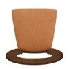 Kumasinova 2-Piece Contemporary Dining Chairs, Upholstered Armless Chair, Rubberwood Frame, Open-Back Design Kitchen Chairs, Living Room Chairs - 4 of 4