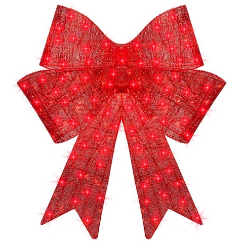 Best Choice Products 48in Pre-lit Xl Christmas Bow, Large Outdoor