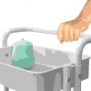Furniinspire Utility Storage Cart Three-Layer Large-Capacity Swivel Wheel Beauty Cart Durable And Anti-Falling Suitable - 3 of 4