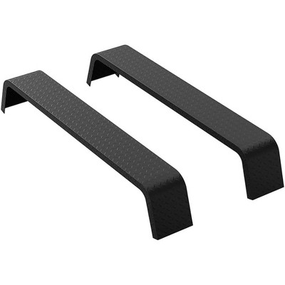 Heavy-Duty Tandem Axle Trailer Fenders - 72-7/8in x 10-1/4in x 13in Steel Fenders for 13in-15in Tires (2-Pack, Black Detachable)